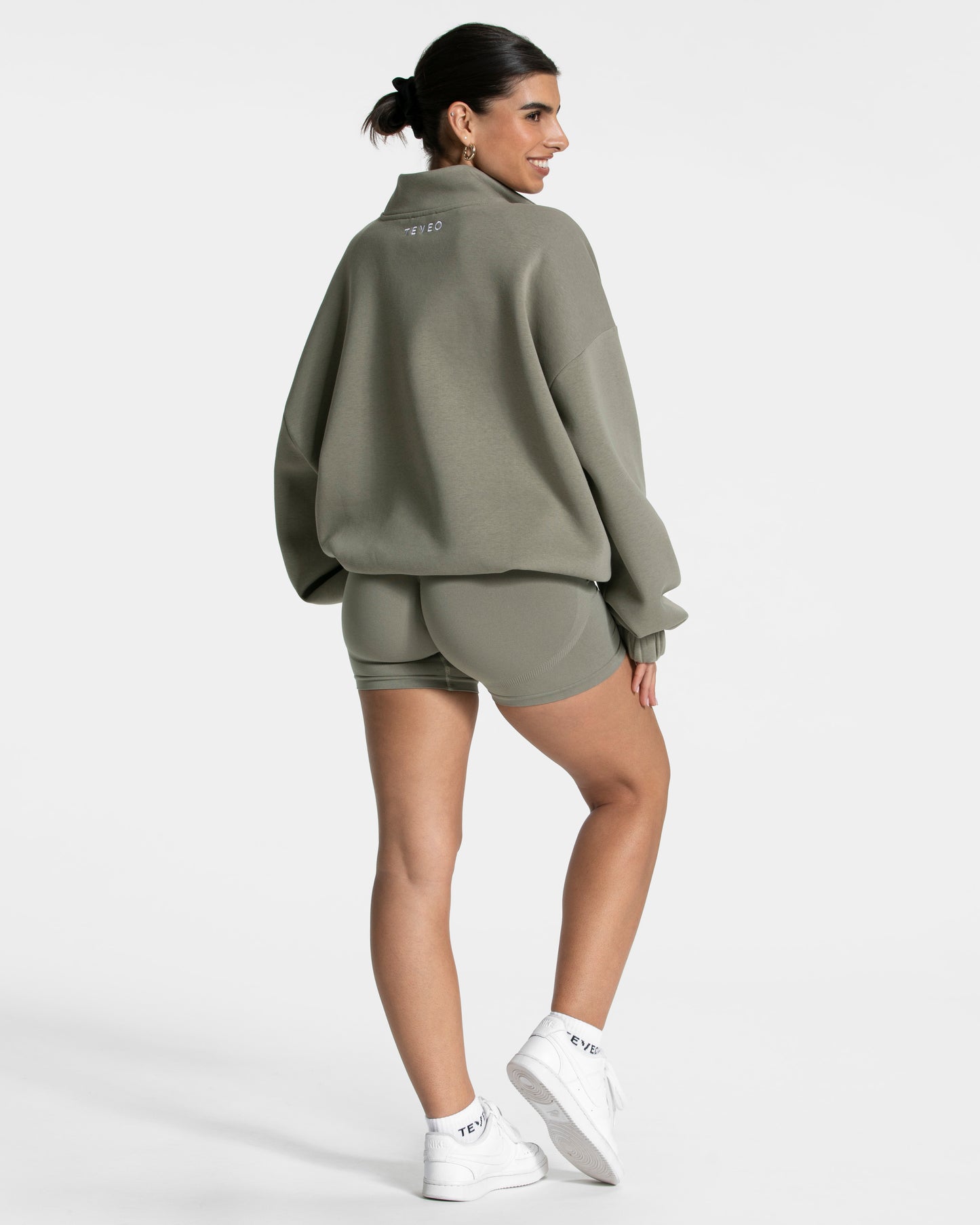 Femme Half Zip Sweater "Khaki"